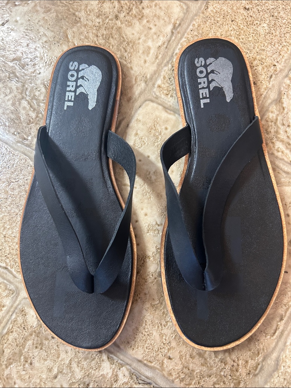 Sorel Ella Leather Flip Flop